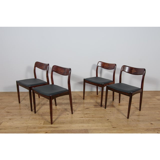 1960s Mid-Century Danish Dining Chairs from Uldum Møbelfabrik, Denmark, 1960s, Set of 4 For Sale - Image 5 of 18