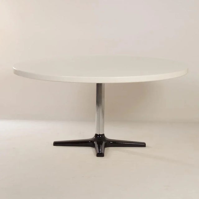 Metal Large Round Dining Table by Pastoe, 1970s For Sale - Image 7 of 13