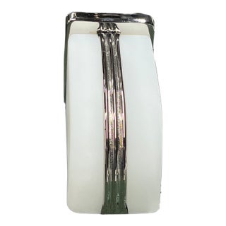 1930s Streamline Art Deco Bath or Kitchen Sconce With Waterfall Front #2521 For Sale