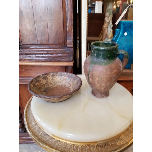 Antique Rustic Clay Vessels - Set of 2 For Sale - Image 11 of 12