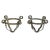 Antique Iron Vase Holders, Set of 2 For Sale - Image 5 of 7