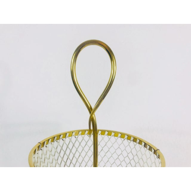 Metal 1960s Midcentury Brass and Aluminium Umbrella Stand, Germany For Sale - Image 7 of 10