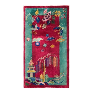 Early 20th Century Chinese Art Deco Rug For Sale