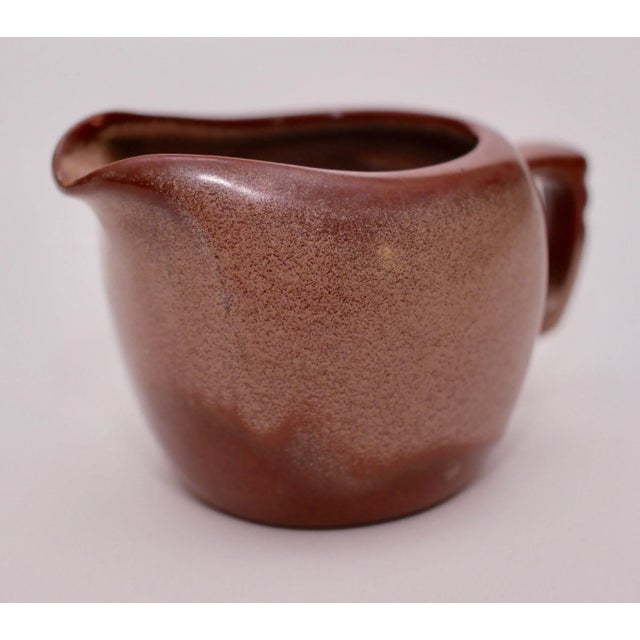 Vintage Brown Frankoma Creamer/Vase For Sale - Image 11 of 11