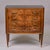 1940s Italian Mid-Century Burl Walnut Four-Drawer Chest With Black Glass Top For Sale - Image 5 of 12