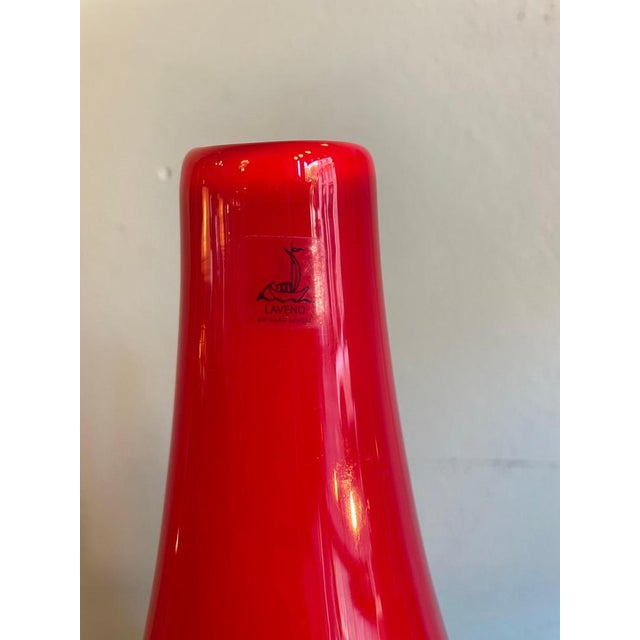 Red Murano Glass Vases by Lavento for Richard Ginori, 1960, Set of 2 For Sale - Image 3 of 14