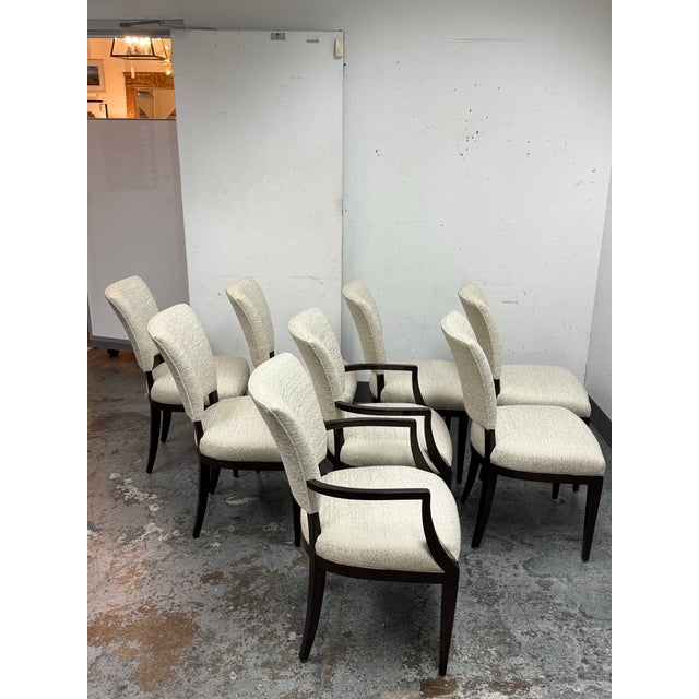 Armani by Nancy Corzine Venus Dining Chairs, Set of Eight For Sale In San Francisco - Image 6 of 12