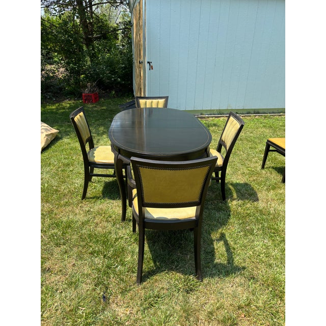 Vintage Wisconsin Chair Co. Dining Table + 6 Chairs – Made in Usa For Sale - Image 9 of 11