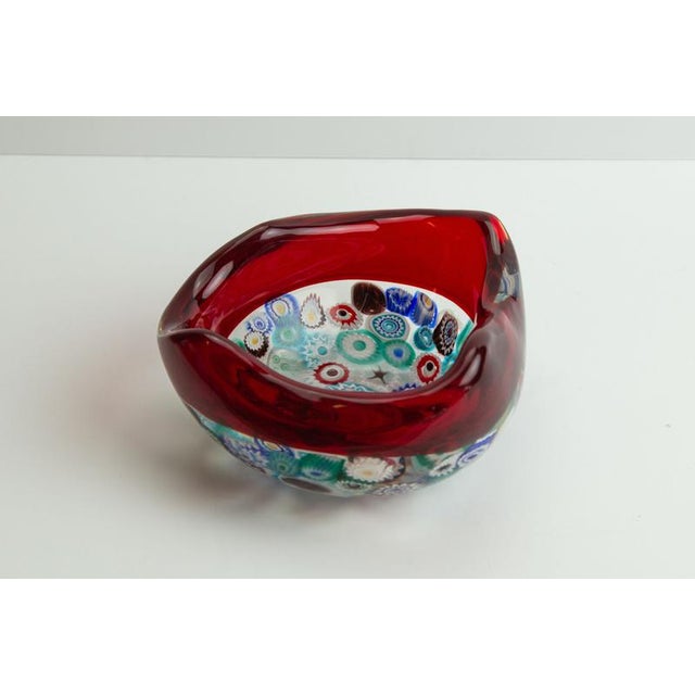 Murano Millefiori Incalmo Bowl by Archimede Seguso, Italy, 1950s For Sale - Image 3 of 10