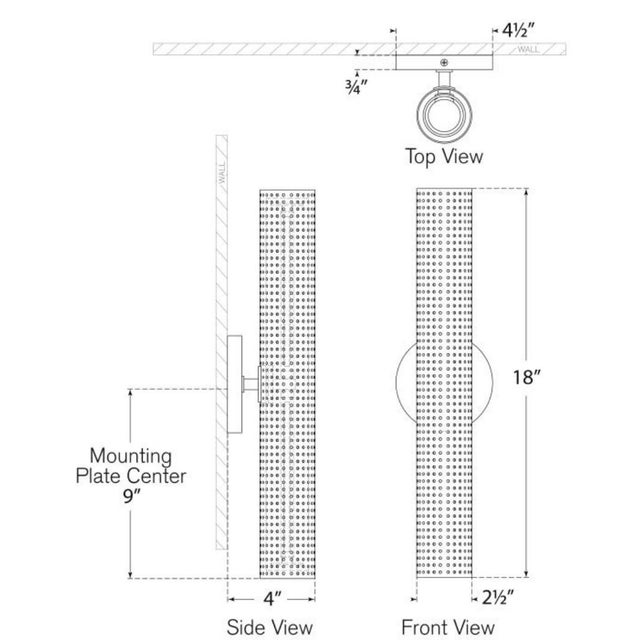 2020s Kelly Wearstler for Visual Comfort Signature Precision 18" Bullet Sconce in Bronze with White Glass For Sale - Image 5 of 6