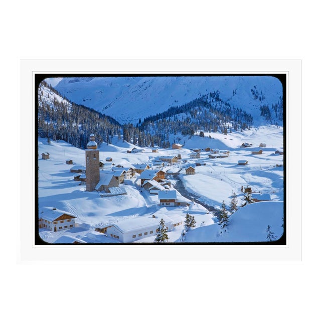 An Alpine Scene in Winter 1955 by Toni Frissell Framed For Sale