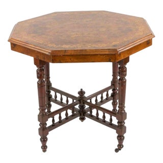 Vintage Octagonal Coffee Table, Mid-20th Century For Sale