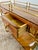 Italian Italian Burl Wood and Brass Bar Cart, 1950s For Sale - Image 3 of 15