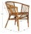 Contemporary Adriana Rattan Accent Chair - Honey Brown Wash, Set of 2 For Sale - Image 3 of 9