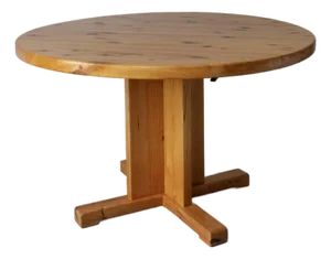 Scandinavian Extendable Dining Table in Pine, 1970s