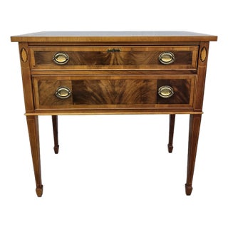Hekman Federal Crotch Mahogany Banded Top Sideboard Server For Sale