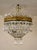 Traditional Vintage Empire Style Bohemian Crystal Ceiling Light, 1940s For Sale - Image 3 of 12