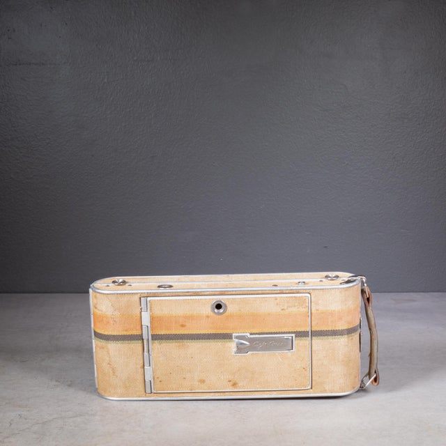 Metal Rare Antique Agfa Ansco Readyset Traveler Folding Camera c.1930 For Sale - Image 7 of 7