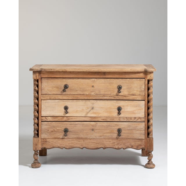 Eclectic Oak and Pine Chest of Drawers, Antique, France, Circa 1900 For Sale - Image 12 of 12