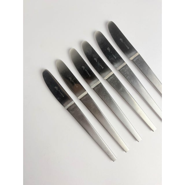 Lunik 2060 30 Piece Flatware Set by Carl Auböck for Morinox, Austria, 1955, Set of 30 For Sale - Image 7 of 11
