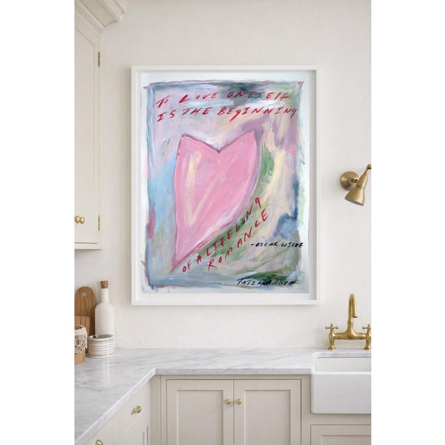 To Love Oneself Is The Beginning Of a Life Long Romance - Oscar Wild A2 Unframed Print - Printed on museum-quality...