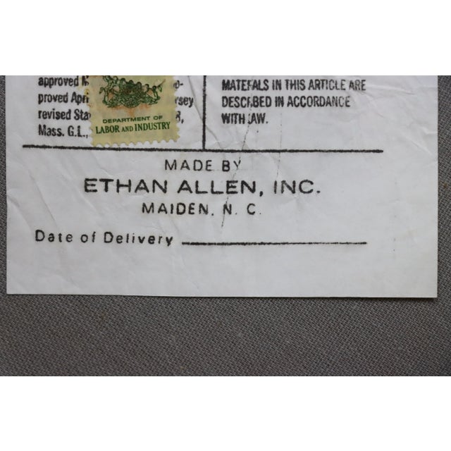 Wood Mid 20th Century Ethan Allen Wingback Chairs- a Pair For Sale - Image 7 of 10