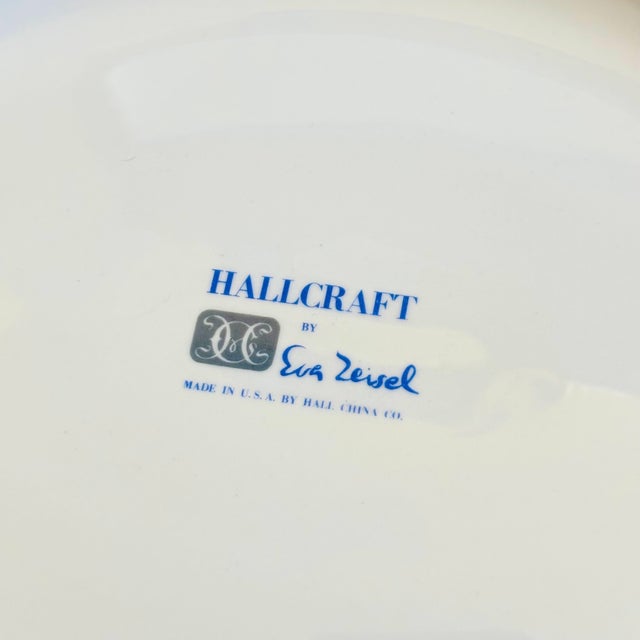 Mid Century Eva Zeisel Hallcraft Lugged Serving Bowl and Platter Set - "Tomorrows Classic" - Set of 2 For Sale - Image 12 of 12