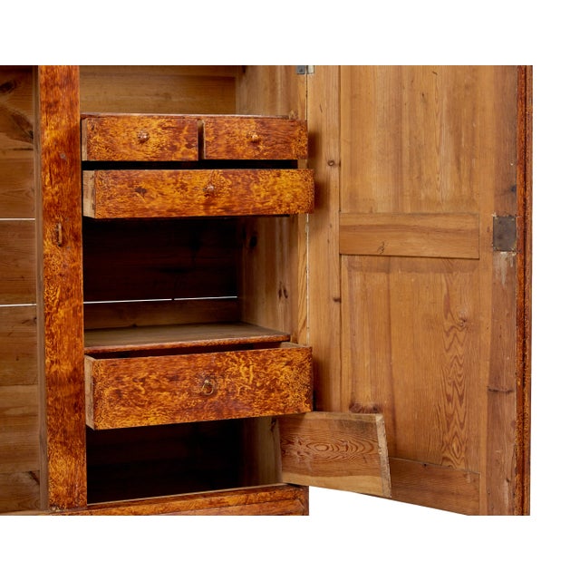 19th Century Swedish Traditional Ragwork Pine Cupboard, 1860 For Sale - Image 6 of 13