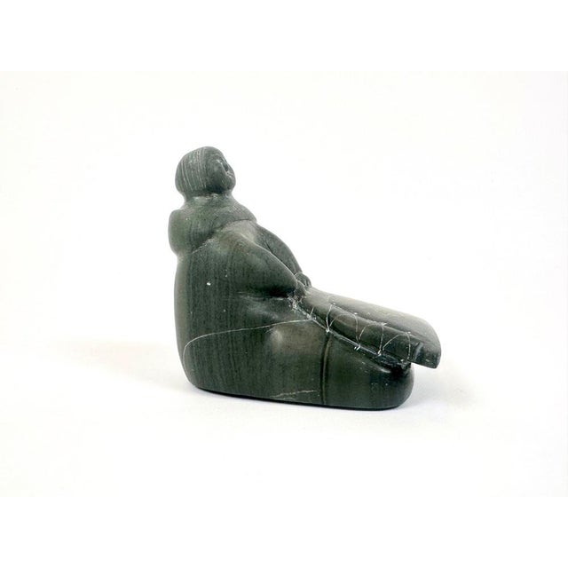 Canadian Inuit Woman Sculpture, 1960s For Sale - Image 6 of 9