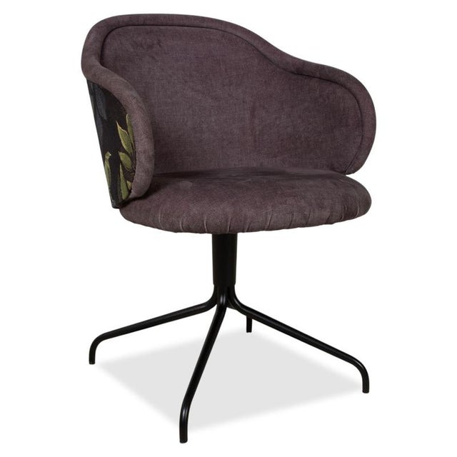 Fabric Ona Chairs with Brown and Grey Pattern from Freifrau, Set of 4 For Sale - Image 5 of 18