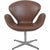 Tall Swan Chair in Mokka Leather by Arne Jacobsen, 2007 For Sale - Image 14 of 14