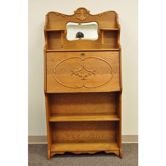 Antique Drop Front Secretary Desk >> Antique Victorian Golden Oak Slant Drop Front Secretary Desk Antique Drop Front Secretary Desk >> Antique Victorian Golden Oak Slant Drop Front Secretary Desk
