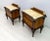 Mid-Century Italian Walnut and Marble Nightstands, 1940s, Set of 2 For Sale - Image 4 of 18