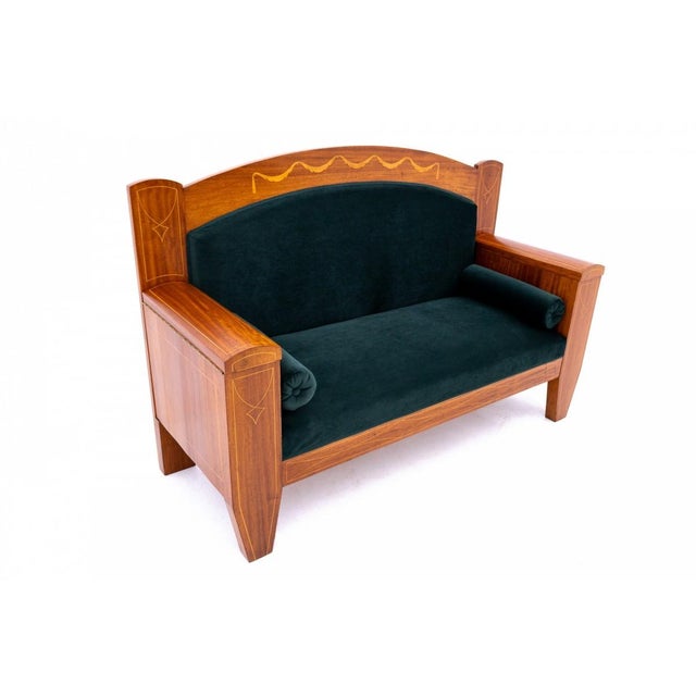 Antique Mahogany Sofa, Northern Europe, 1890 For Sale - Image 4 of 14