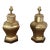 Late 20th Century Frederick Cooper Brass Ginger Jar Lamps-a Pair For Sale