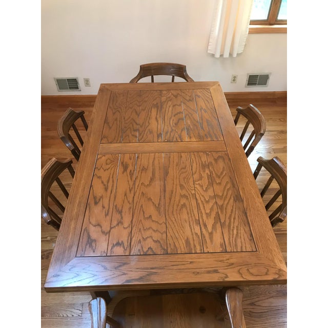 Must Sell! Vintage Brandt Ranch Oak Dining Set, Solid Oak Chairish