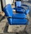 Mid-Century Modern 1970s Pair of Mid-Century Modern Deep Blue Milo Baughman Thayer Coggin Cantilever Arm Chairs For Sale - Image 3 of 5