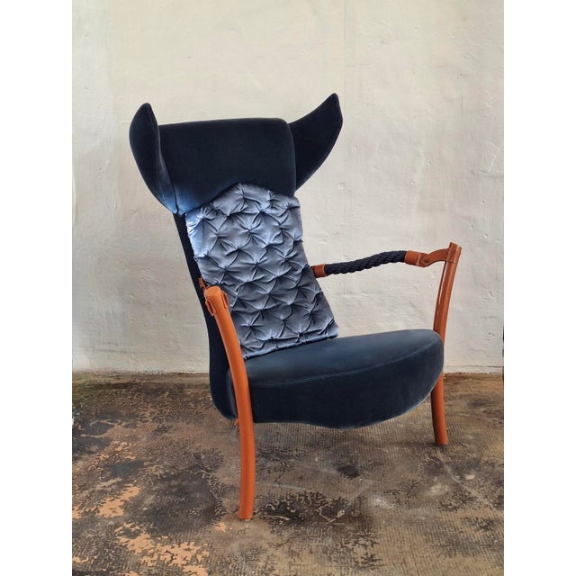 Faia Bergère Lounge Chair by Toni Cordero for Sawaya and Moroni, Italy 1993 For Sale - Image 12 of 12