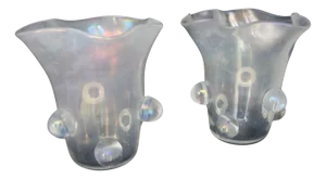 Large Vases in Iridescent Murano Glass from Gino Cenedese, 2000s, Set of 2