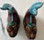 Vintage Pair of Chinese Porcelain Statues of Koi Dragon Carp Dragon Fish Figurines. 10"h & 9.5"h For Sale - Image 9 of 14