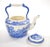 Mid 20th Century Oversized Italian Blue and White Porcelain Tea or Coffee Pot For Sale - Image 5 of 14