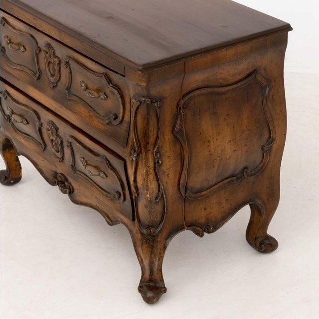 Wood Louis XVI Style Walnut Bombe Chests, Pair For Sale - Image 7 of 10