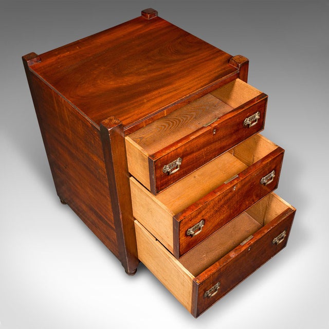 Brown 1780's Antique Gentleman's Nightstand For Sale - Image 8 of 9