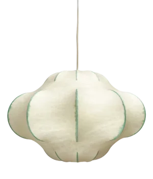 Mid-Century Modern German Cocoon Pendant Lamp by Friedel Wauer for Goldkant Leuchten, 1960s