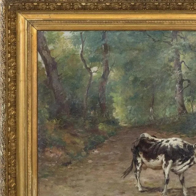 An exceptional late 19th century original work by listed French artist Emile Godchaux (1860-1938) executed in oils on...
