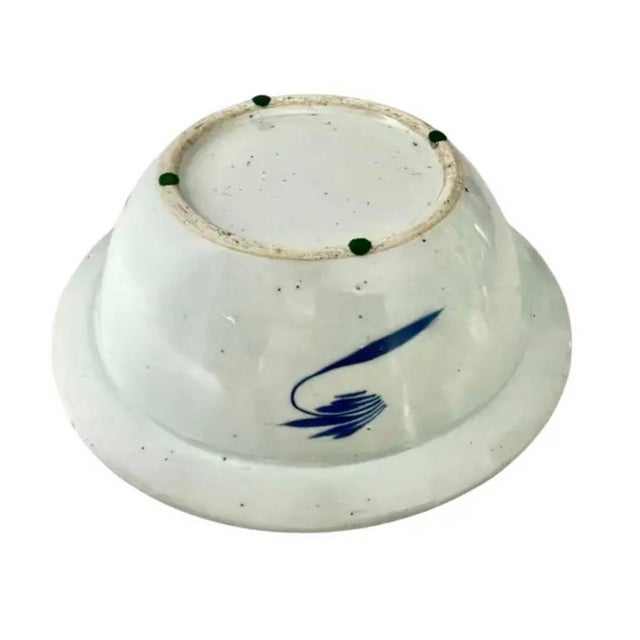 Chinese Canton Blue and White Porcelain Bowl For Sale - Image 9 of 10