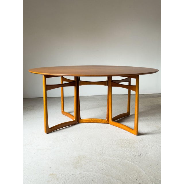 Wood Teak Gateleg Dining Table by Peter Hvidt & Orla Mølgaard-Nielsen for France & Son., Denmark, 1960s For Sale - Image 7 of 18