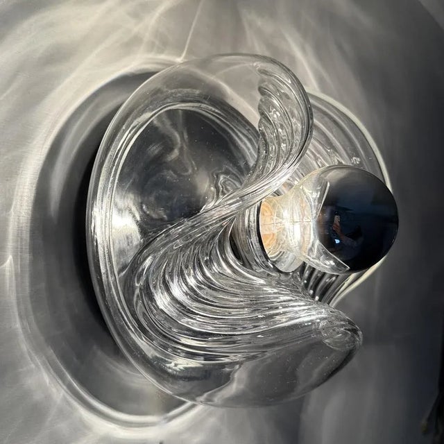 Wave Glass Wall Lamp from Peill & Putzler, 1970s For Sale - Image 4 of 18