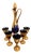 Venetian Murano Tre-Fuochi Sparkling Wine Set, 1950s, Set of 6 For Sale