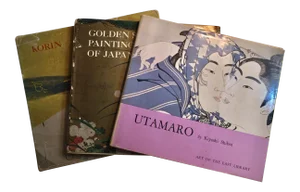 Utamaro Korin & Golden Screen Painting Books - Set of 3